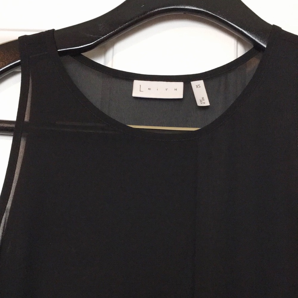 LEITH long black sheer dress - Picture 4 of 9